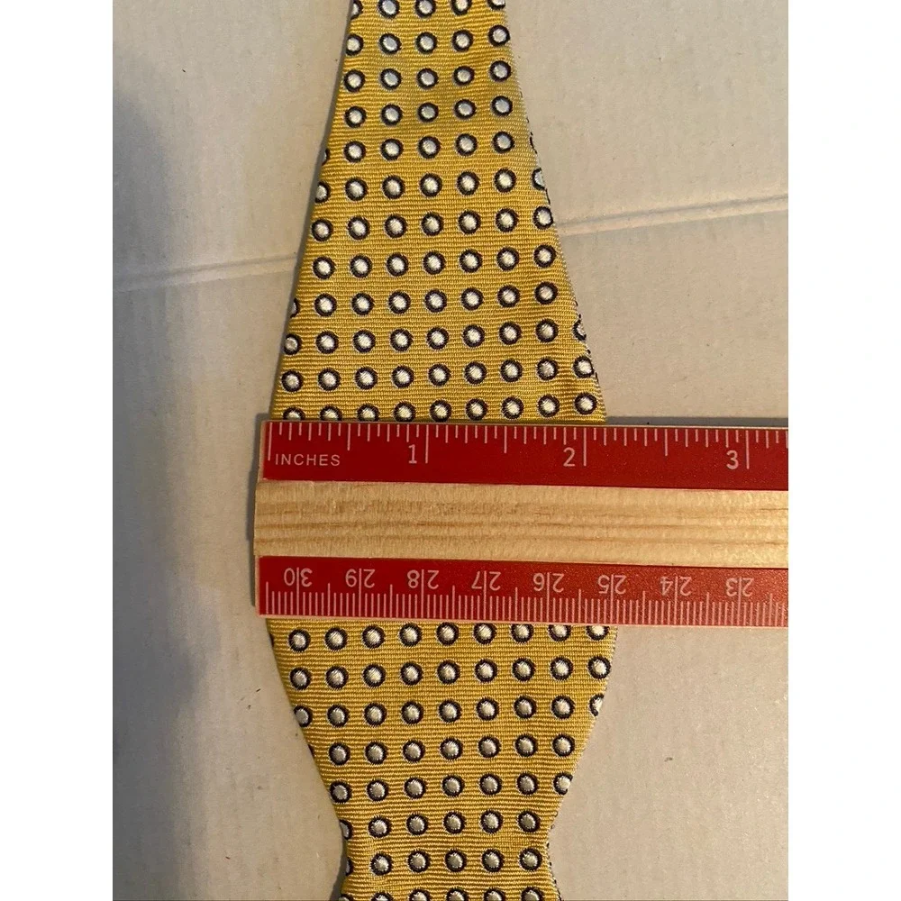 Jos. A. Bank Executive Collection Mens Yellow Silk Dot Self-Tie Bow Tie NWT